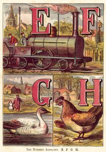 The Nursery Alphabet, E, F, G, H by English School